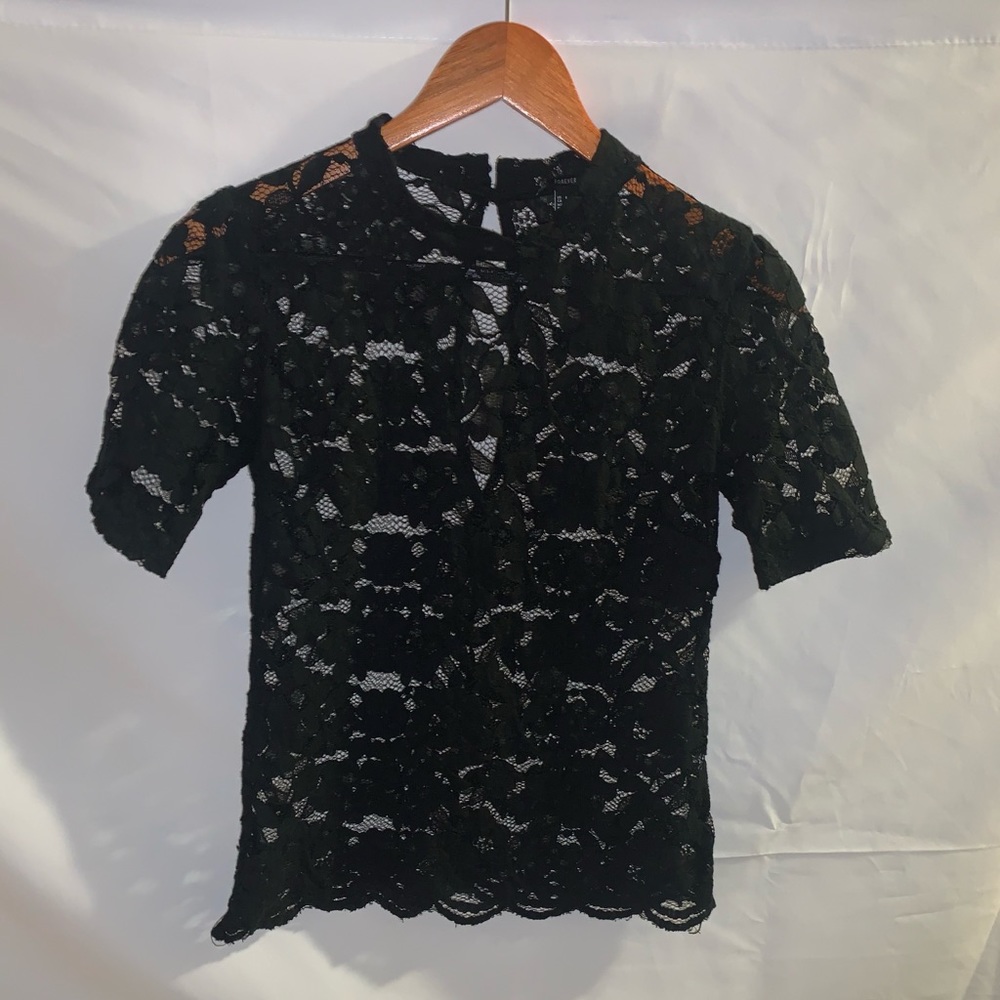 Mock Neck / High Neck Lace Top